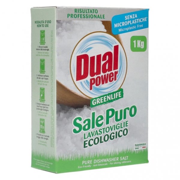 DUAL POWER ECO Sól do zmywarki GREENLIFE, 1 kg