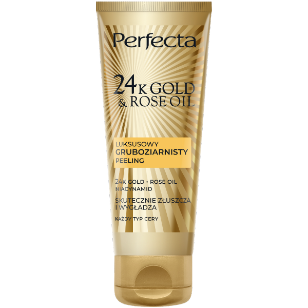 PERFECTA 24K Gold & Rose Oil Peeling gruboziarnisty 75 g