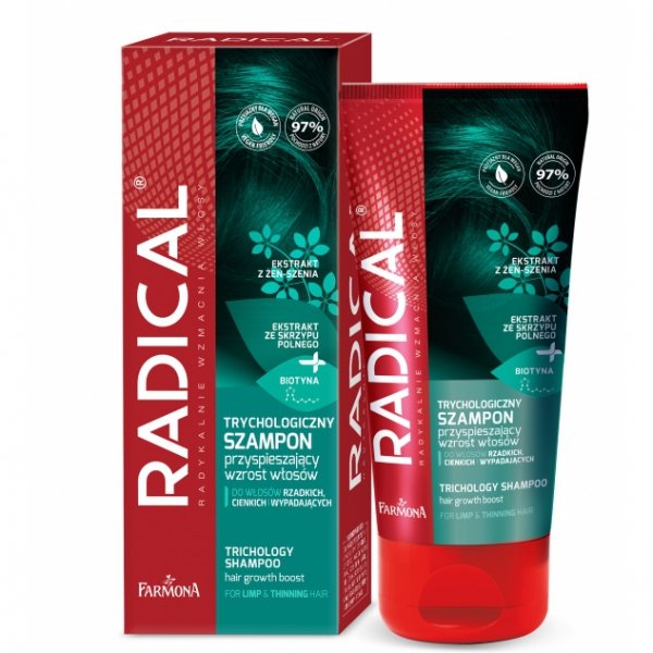 RADICAL Szampon trychologiczny przyspieszający wzrost włosów 200 ml