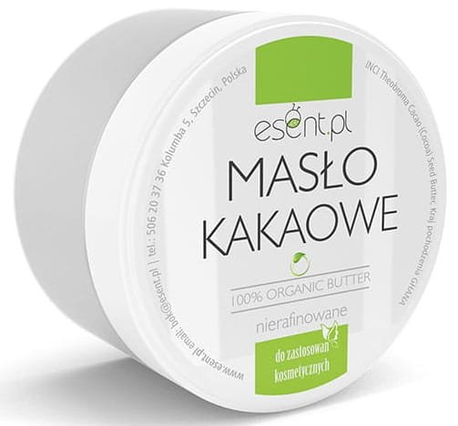 Masło Kakaowe nierafinowane ORGANIC, Esent, 200 ml