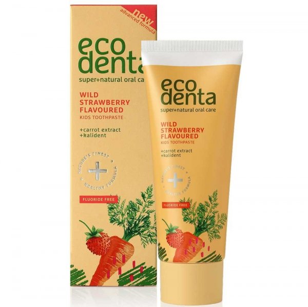Pasta do Zębów dla Dzieci Truskawkowo-marchewkowa, Ecodenta, 100 ml