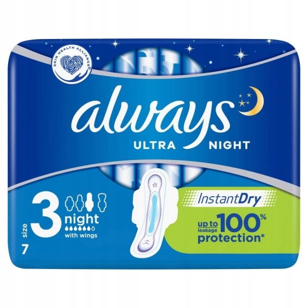 Always podpaski Ultra Day &amp; Night, opakowanie 7 sztuk