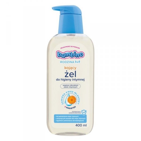 Bambino Rodzina Żel do higieny intymnej kojący Nagietek  400ml