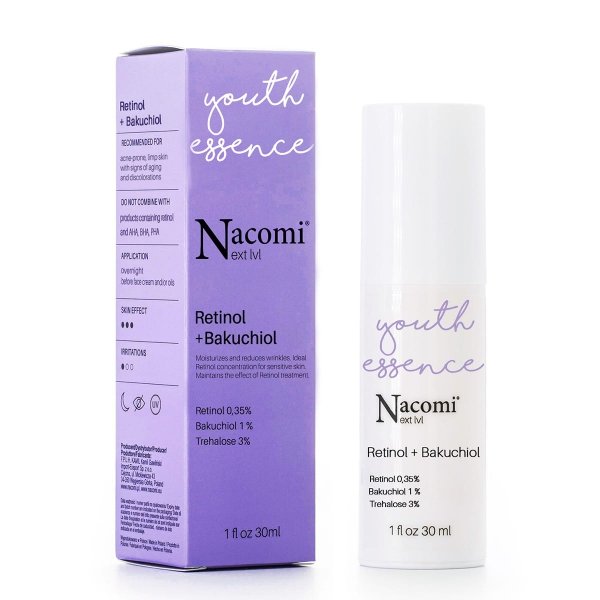 Serum do Twarzy Retinol 0,35% + Bakuchiol 1%, Nacomi, 30ml