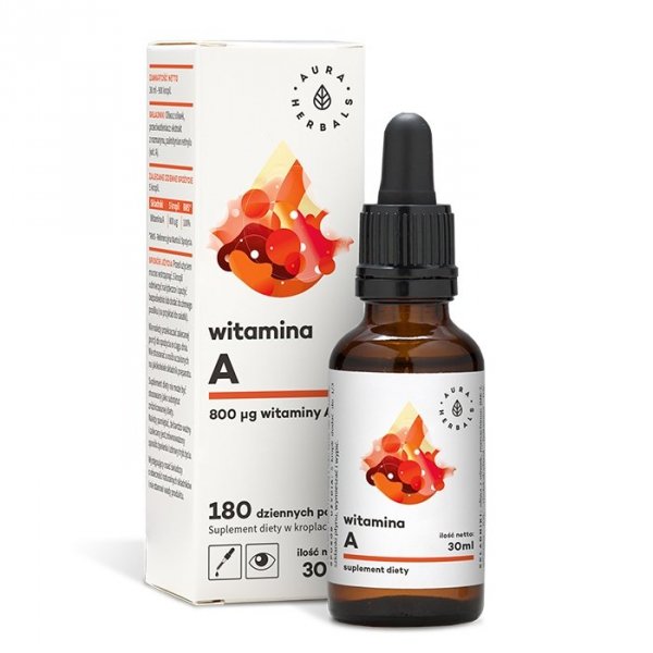 Witamina A Krople, Aura Herbals, 30ml