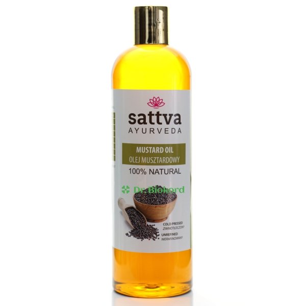 Olej Musztardowy Organic SATTVA AYURVEDA, 500ml