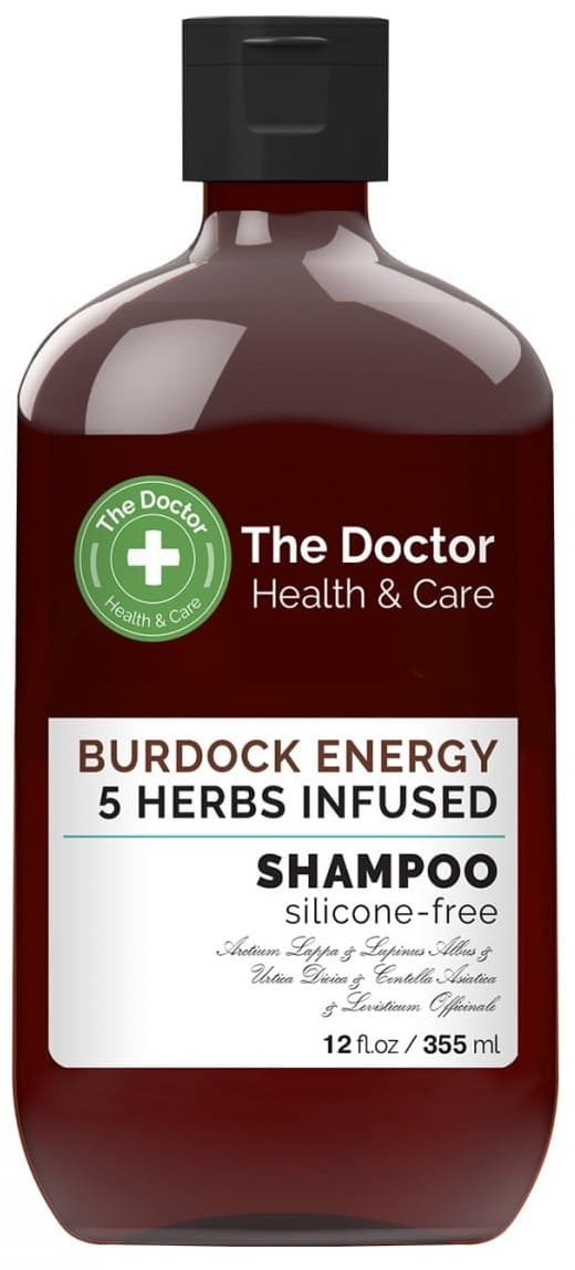 Szampon Ekstrakt 5 Ziół I Energia Łopianu, The Doctor Healh and Care, 355ml