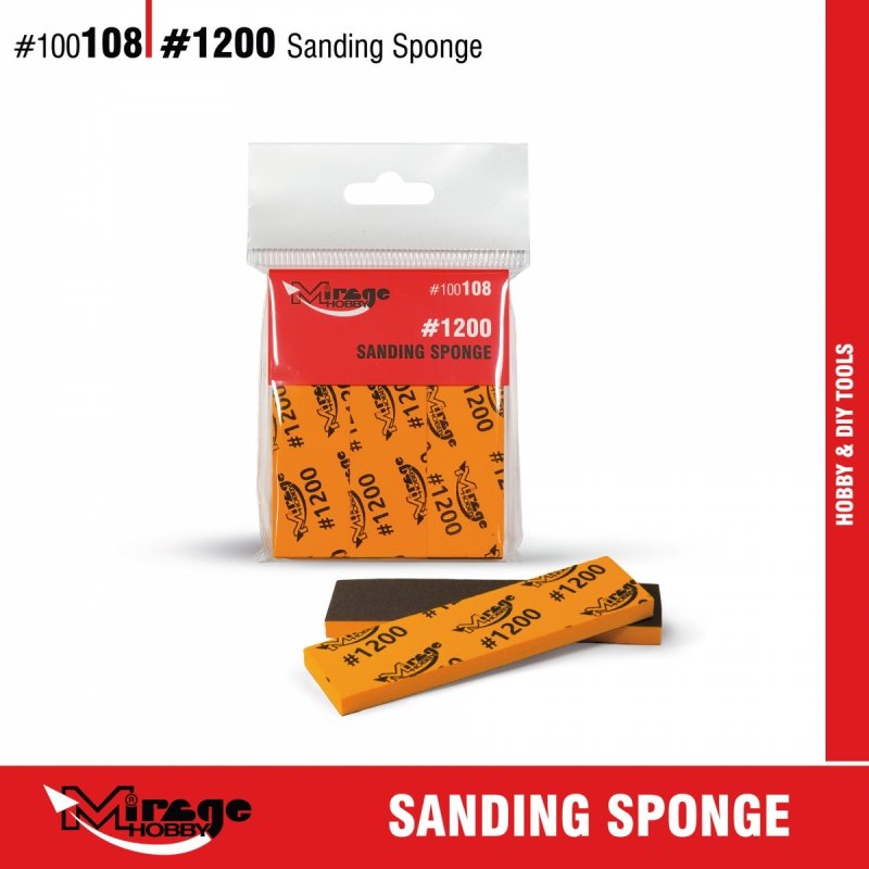 MIRAGE 100108 SANDING SPONGE #1200 [6pcs] (gąbki do szlifowania) 