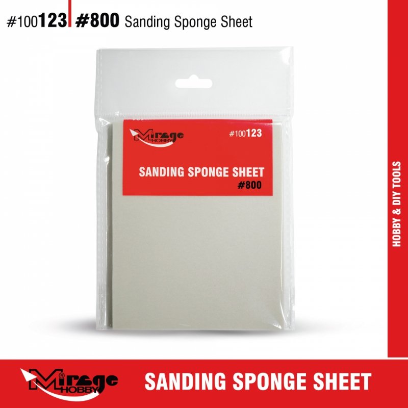 MIRAGE 100123 SANDING SPONGE SHEET #800 (gąbka ścierna) 