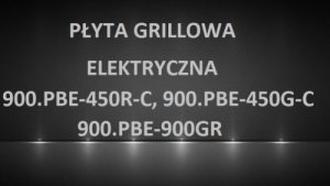 Płyta grillowa elektyczna 900.PBE-450R-C, 900.PBE-