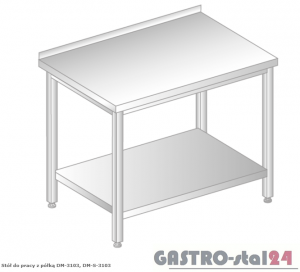 Stół do pracy z półką DM 3103 szerokość: 600 mm (600x600x850)