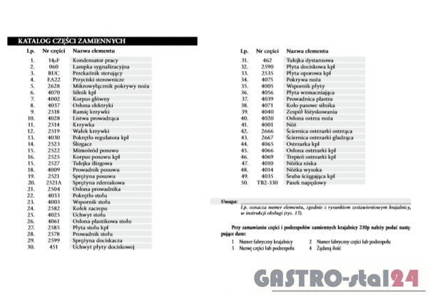Pasek wielorowkowy TB2-330 210p