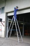 Drabina dwustronna ze szczeblami Krause STABILO 2X12  124944