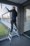 Drabina dwustronna ze stopniami R13 KRAUSE 2x8 stopnie 136183