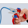 Nożyczki kątowe dla elektryków Knipex 95 05 20 SB z drobnymi ząbkami