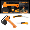 Zestaw campingowy Fiskars 1057912 Siekiera X5 + nóż + piła SW73