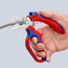 Nożyczki kątowe dla elektryków Knipex 95 05 20 SB z drobnymi ząbkami