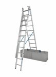 Drabina aluminiowa  wielofunkcyjna KRAUSE STABILO   3x9   szczebli z funkcją ustawiania na schodach 133755