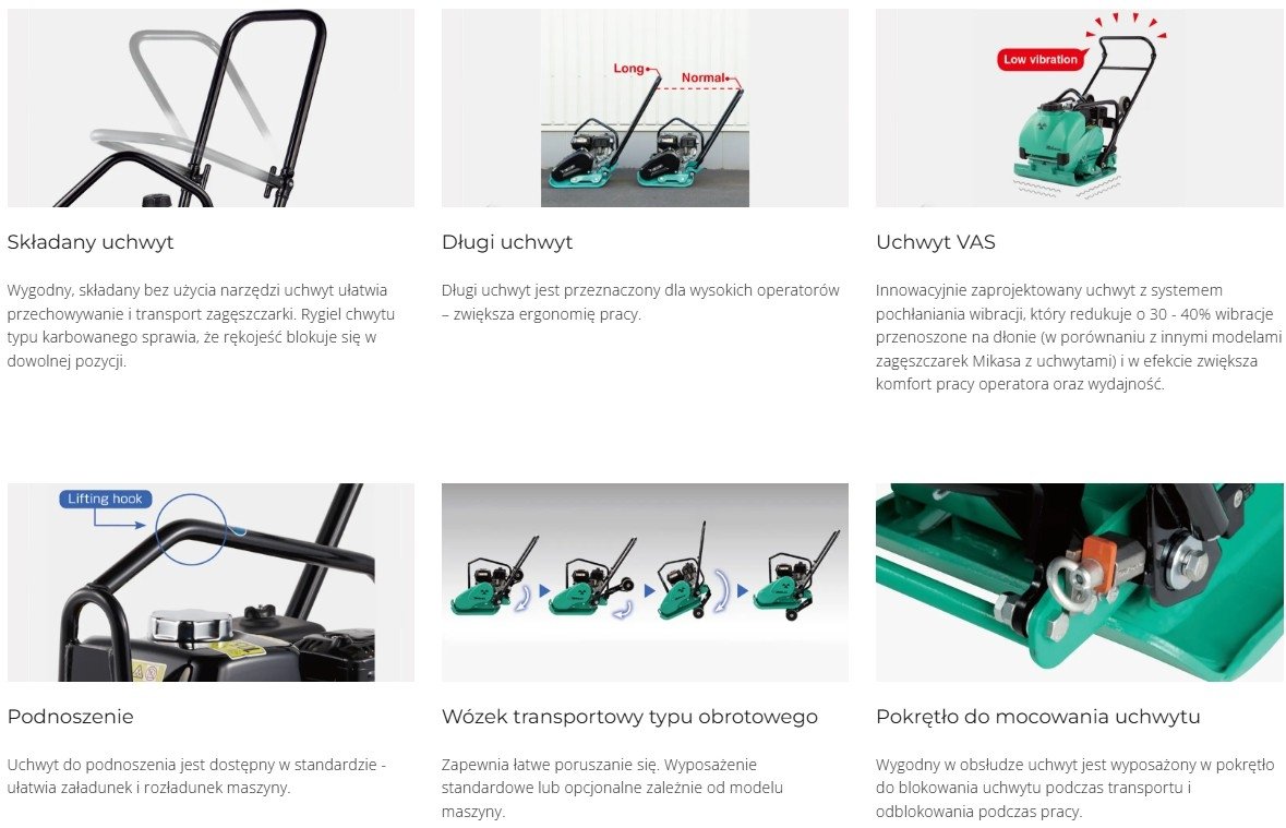 Zagęszczarka wibracyjna MVC-60 VAS (10,1 KN, 78 KG) HONDA