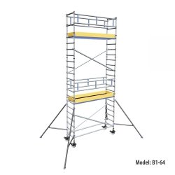 Rusztowanie  TOP SYSTEM  7,4m wieża jezdna o wymiarach 75 x 245 cm   Faraone  B1-64