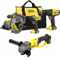 Zestaw 4 narzędzi Stanley FATMAX SFMCK469 18V v20 SFMCD711 SFMCF800 SFMCS500 SFMCG400