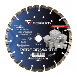 Tarcza diamentowa tnąca 230mm PERFORMANTE  FERRATI F20150