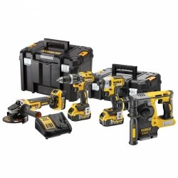 Zestaw Combo 4 narzędzi akumulatorowych DeWalt DCK422P3T Li-Ion XR 18V 3x5.0 Ah TSTAK 