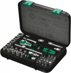 Grzechotka Zyklop Speed 1/4&quot; w zestawie metrycznym, 42 części WERA | 05003533001
