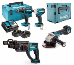 Zestaw combo Makita 4 narzędzia 2x5.0Ah