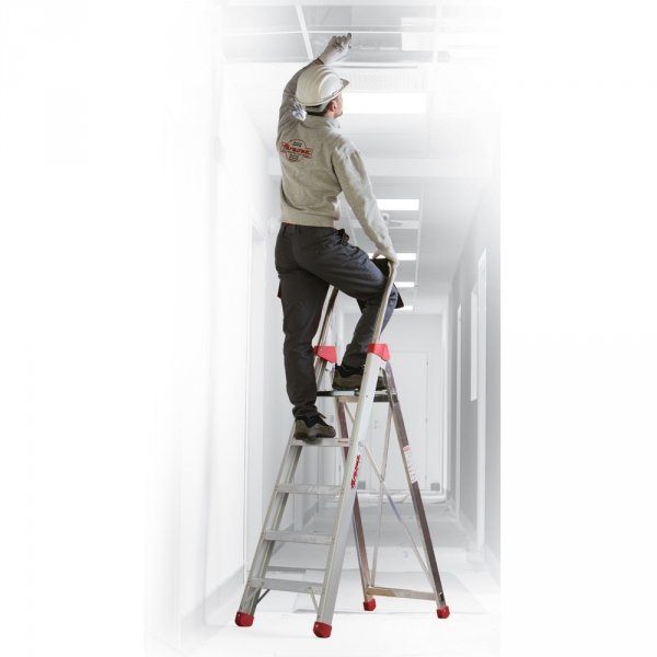 Drabina jednostronna z głębokimi  8 cm stopniami  Faraone LADY10