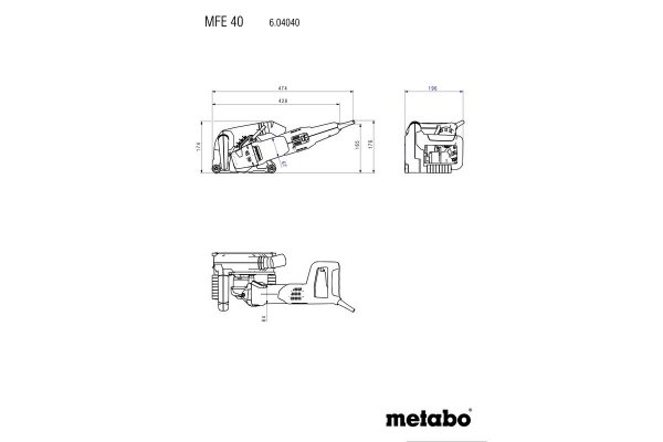 Bruzdownica Metabo MFE 40 604040510