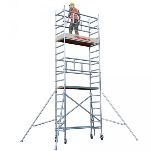 Rusztowanie  TOP SYSTEM SAFETY 8,10m wieża jezdna o wymiarach 75 x 180 cm   Faraone  MSA-74