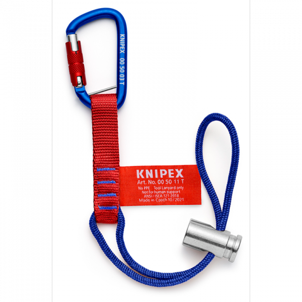 Paski mocujące z karabińczykiem Knipex 00 50 13 T BK