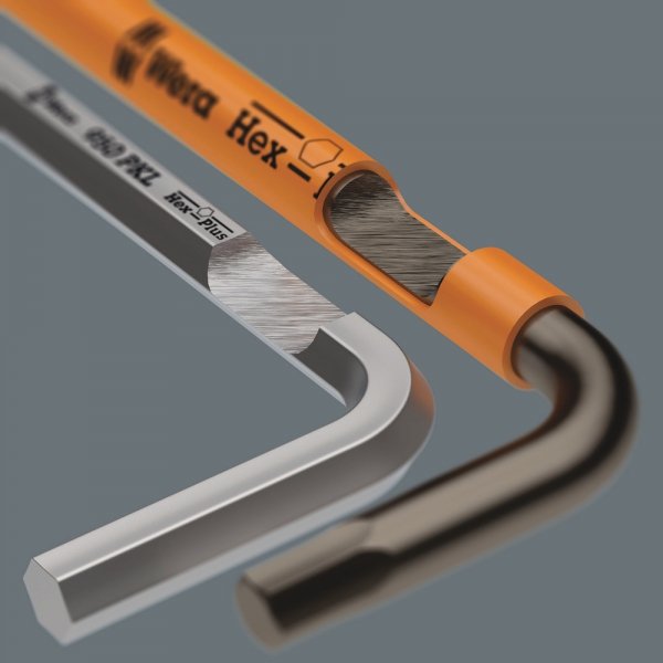 Hex-Plus Multicolour HF 1 Zestaw kluczy trzpieniowych z kulką, BlackLaser, metrycznych, z funkcją przytrzymywania, 9 części WERA | 05022210001