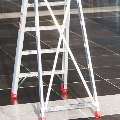 Drabina jednostronna z głębokimi  8 cm stopniami  Faraone LADY10