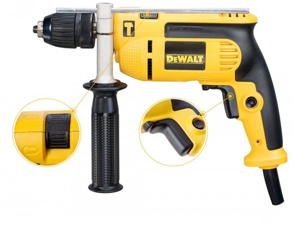Jednobiegowa wiertarka udarowa DeWalt DWD024S 701W 13mm