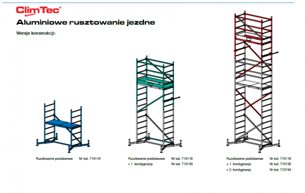 Rusztowanie aluminiowe Krause ClimTec 7,0m  710222