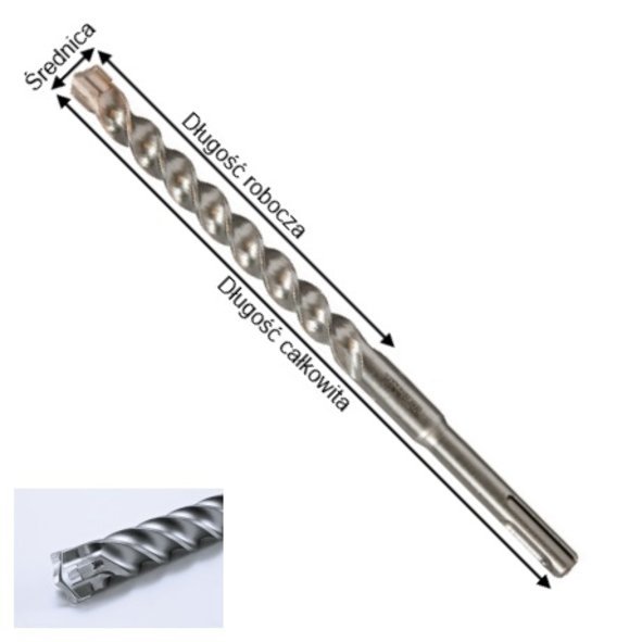 Wiertło do betonu NEMESIS 2 SDS-Plus Makita E-14679 14x455mm