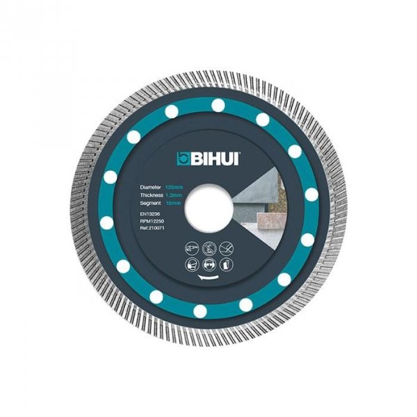 Tarcza diamentowa 115mm super cienka do cięcia na sucho BIHUI DCBN115 SUPER THIN