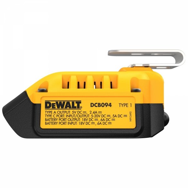 Zestaw do ładowania DEWALT DCB094K z adapterem USB 5A
