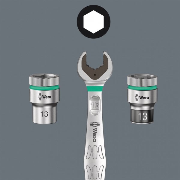 Grzechotka Zyklop Speed 3/8&quot; w zestawie metrycznym, 29 części WERA | 05004046001