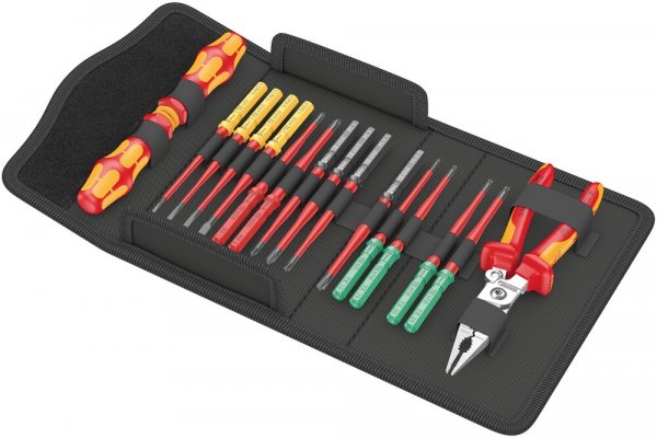 Kraftform Kompakt VDE 17 extra slim 1 Tool Finder, 17 części WERA | 05006612001