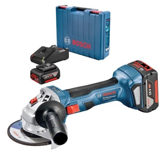 Akumulatorowa szlifierka kątowa Bosch Professional GWS 180-LI 18V 2x4Ah 0 601 9H9 021