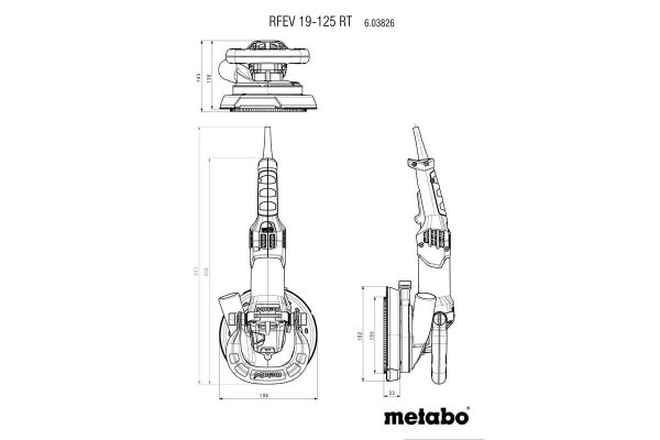 Szlifierka do renowacji Metabo RFEV 19-125 RT 603826710