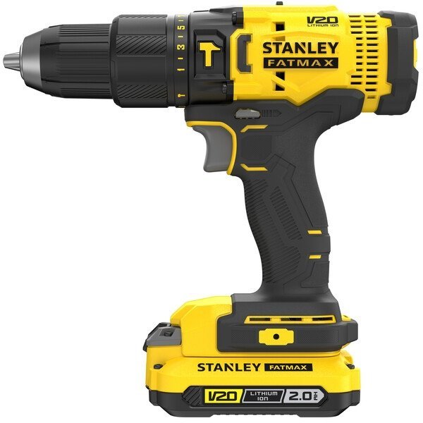 Wiertarko-wkrętarka udar. Stanley FATMAX SFMCD711DMA 18V v20  2ah + 4ah + AKCESORIA 50el.