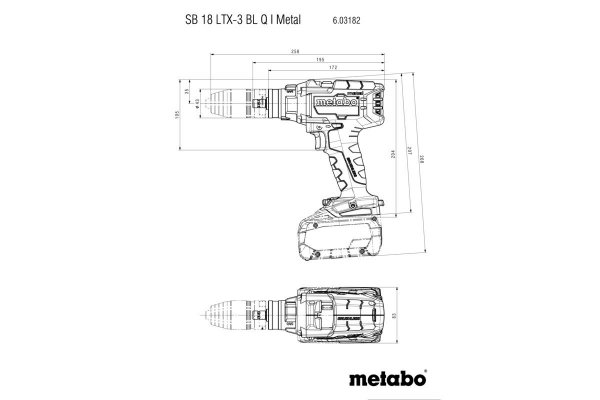 Wiertarko wkrętarka udarowa Metabo SB 18 LTX-3 BL Q I METAL 603182840