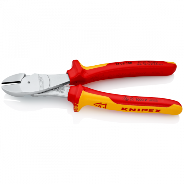 Szczypce tnące boczne o zwiększonym przełożeniu Knipex 74 06 200