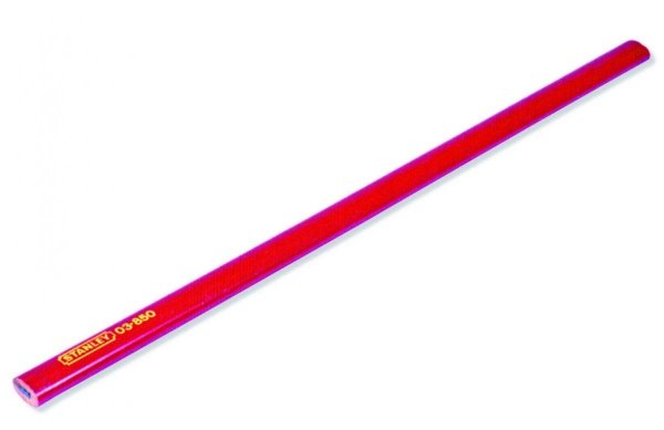 Ołówek ciesielski miękki 18cm czerwony HB Stanley 1-03-850