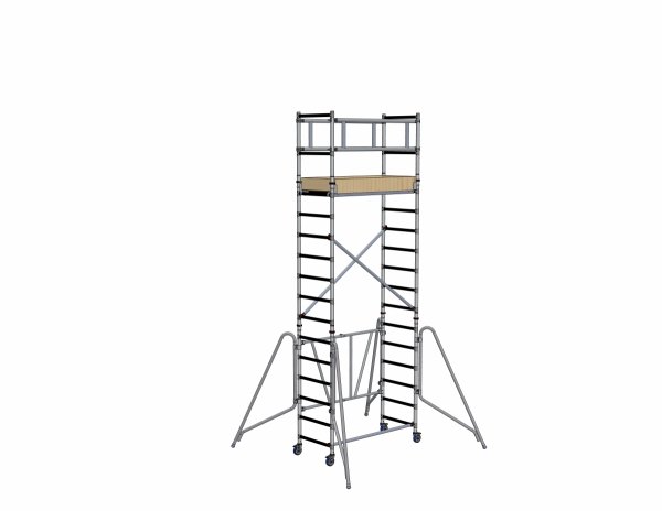 Rusztowanie  5,7m wieża jezdna COMPACT XS o wymiarach 75 x 160 cm   Faraone  A + B + C