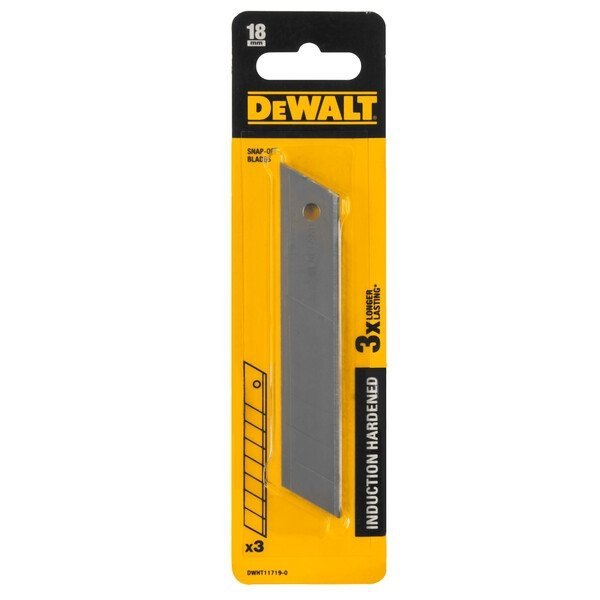 Ostrza łamane 18mm hartowane 3 szt. DeWalt DWHT11719-0